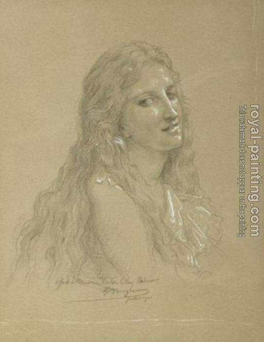William-Adolphe Bouguereau : Drawing of a Woman